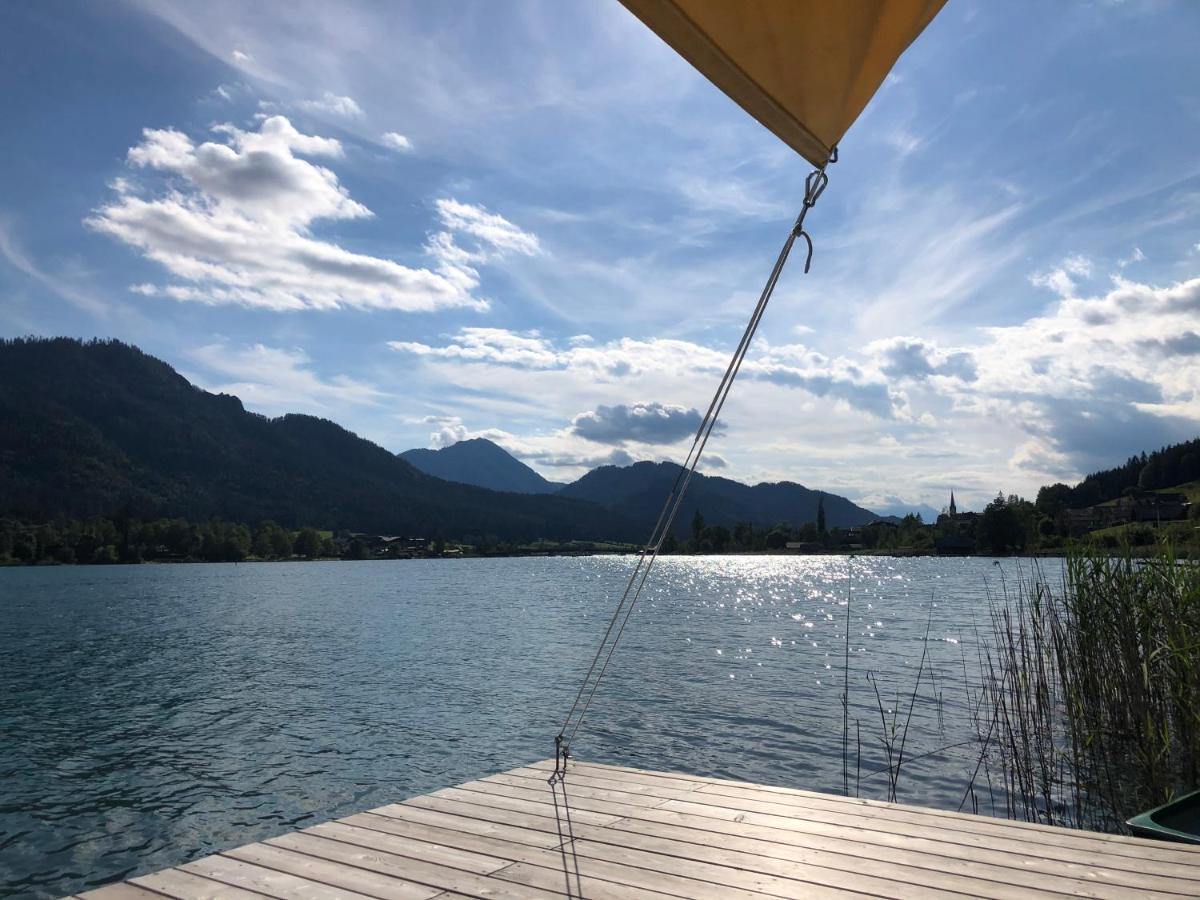 Ferienwohnung Haus Waldfriede Weissensee Exterior foto