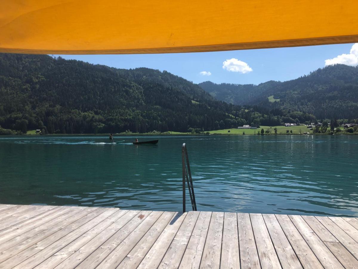 Ferienwohnung Haus Waldfriede Weissensee Exterior foto