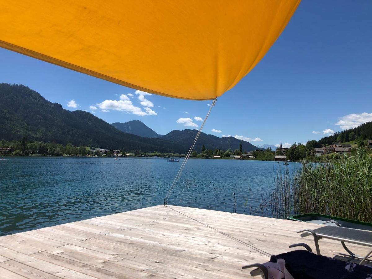 Ferienwohnung Haus Waldfriede Weissensee Exterior foto