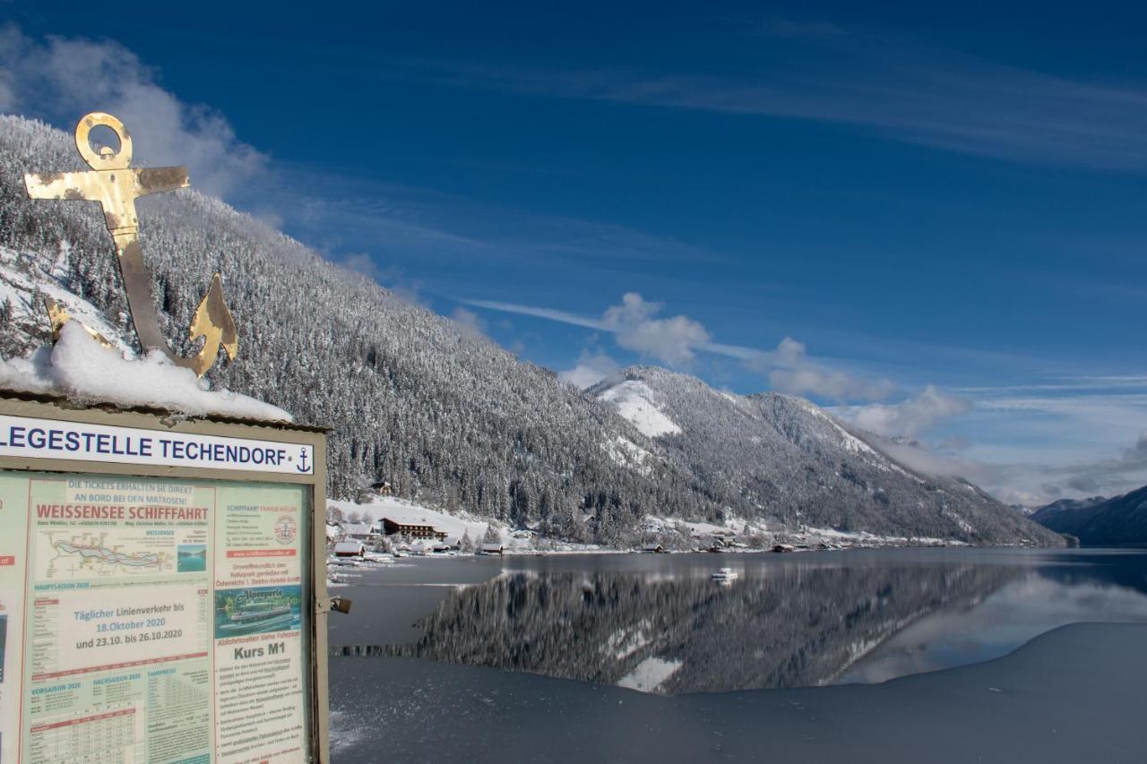 Ferienwohnung Haus Waldfriede Weissensee Exterior foto